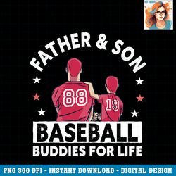 Baseball Buddies For Life Father & Son Baseball PNG Download