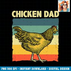 Cool Chicken Dad For Men Father Hen Chicken Farmer Whisperer PNG Download.pngCool Chicken Dad For Men Father Hen Chicken