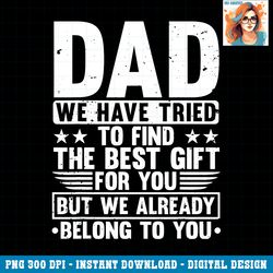 Cool Dad Art For Father Dad Stepfather From Son Daughter PNG Download