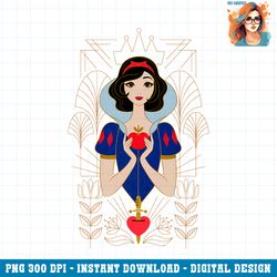 Disney Princess Snow White Modern Art Deco Style PNG Download