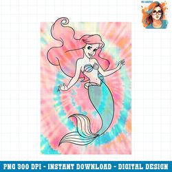 Disney Princess The Little Mermaid Tie Dye Ariel PNG Download