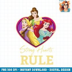 Disney Princess Trio Strong Hearts Rule Graphic PNG Download PNG Download