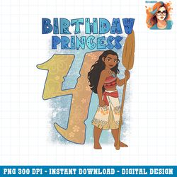 Disney Princesses Moana Fourth Birthday Princess PNG Download