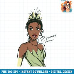 Disney The Princess & The Frog Princess Tiana Sketch PNG Download