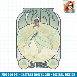 Disney The Princess & The Frog Tiana Seventies Retro Poster PNG Download