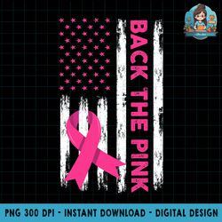 Back The Pink Breast Cancer Awareness PNG Download