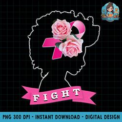 Black Women Breast Cancer Awareness PNG Download
