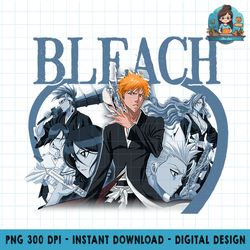 Bleach Blue Duotone Group Color PNG Download