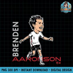 Brenden Aaronson Caricature United States Soccer PNG Download