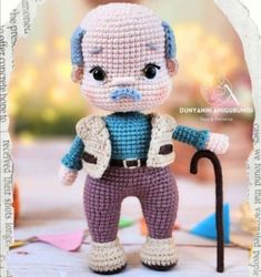 Grandfather Crochet Patterns  English pattern  Instant Download