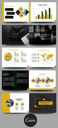 Business Brochure Template, Brand Brochure Template, Business Profile made with Canva