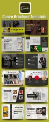 elegant corporate brochure template, boost your branding campaigns with high quality brochure templates, canva templates