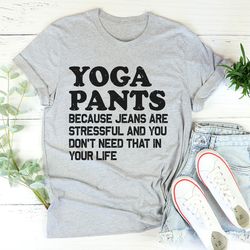 yoga pants tee