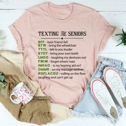 texting for seniors tee
