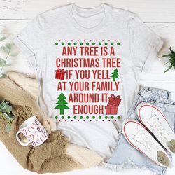 any tree is a christmas tree tee