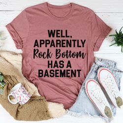 well apparently rock bottom has a basement tee
