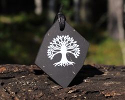 Tree of Life pendant made of shungite
