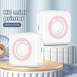 Olaf Mini Printer Portable Thermal Stickers Paper Inkless Bluetooth Wireless Impresora Android IOS Portable Label Printe