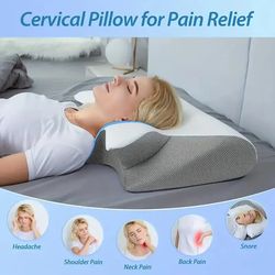 Butterfly Sleep Memory Neck Pillow Slow Rebound Comfortable Memory Foam Sleep Pillow Cervical Orthopedic Neck Massage Be