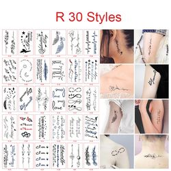 30pcs set Sexy Fake Tattoo for Woman Hands Arm Body Waterproof Temporary Tattoos, Temporary Rose Tattoo,