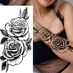 Elegant Fake Tattoo Sticker,Women's Large Temporary Tattoos, Fashionable Fake Tattoo Sticker,