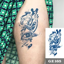 Semi-Permanent Waterproof Realistic Arrow Tattoo Design Sticker for Men, Men's Semi-Permanent Realistic Tattoo Sticker,
