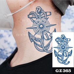Men's Semi-Permanent Waterproof Long-Lasting Tattoo Sticker, Semi-Permanent Waterproof Realistic Arrow Design Tattoo,