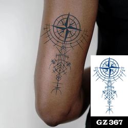 Semi-Permanent Waterproof Realistic Arrow Design Tattoo Sticker,