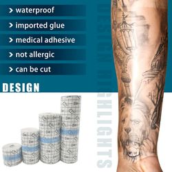 Tattoo Healing Film, Waterproof Tattoo Bandage, Tattoo Aftercare Film, Skin Repair Wrap, Transparent Tattoo Wrap,
