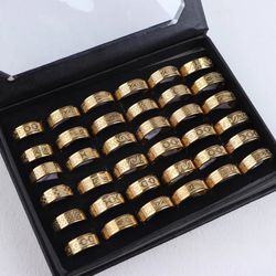 10pcs/lot Fashion Simple Stainless Steel Rings
