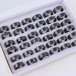 Vintage Stainless Steel Rings for Birthday Party Gifts