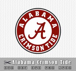 Alabama Crimson Tide SVG Alabama Crimson Tide PNG Alabama Crimson Tide Digital Alabama Cricut
