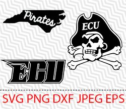 ECU Pirates SVG ECU Pirates PNG ECU Pirates Digital ECU Pirates Cricut Pirates