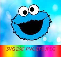 Cookie Monster SVG Cookie Monster PNG Cookie Monster Sesame street logo svg