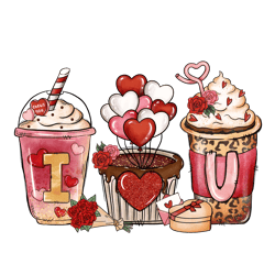 Design Valentine Coffee Png, Coffee Valentine Png, Valentine Clipart, Valentine Sublimation, Png file download