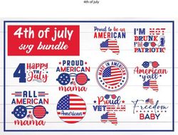 4th of July SVG Bundle, 4th of July Bundle Svg file, 4th of July Svg, Happy 4th of July logo Svg Digital download