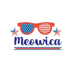 Meowica Svg, 4th of July Svg, Happy 4th Of July Svg file, File Cut Digital download