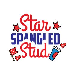 Star Spangled Stud Svg, 4th of July Svg, Happy 4th Of July Svg, Independence Day Svg, Digital download-2