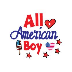 All American Boy Svg, 4th of July Svg, Happy 4th Of July Svg, Holiday Svg, Digital download
