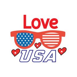 Love Usa Svg, 4th of July Svg, Happy 4th Of July Svg, Holiday Svg, Digital download