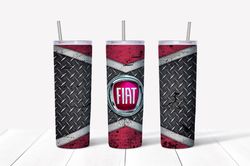 Fiat Tumbler Wrap PNG, Automobile Brands Tumbler Png, Tumbler Wrap, Skinny Tumbler 20oz Design Digital Download