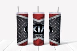 Kia Tumbler Wrap PNG, Automobile Brands Tumbler Png, Tumbler Wrap, Skinny Tumbler 20oz Design Digital Download