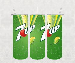 7up Drink Tumbler Wrap PNG, Soda Drink Brands Tumbler Png, Tumbler Wrap, Skinny Tumbler 20oz Design Digital Download