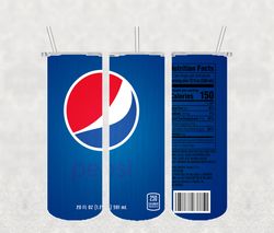 Pepsi Tumbler Wrap PNG, Soda Drink Brand Tumbler Png, Tumbler Wrap, Skinny Tumbler 20oz Design Digital Download