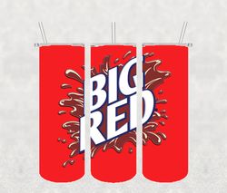 Big Red Soda Tumbler Wrap PNG, Candy Tumbler Png, Tumbler Wrap, Skinny Tumbler 20oz Design Digital Download