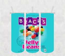Brachs JellyBeans Tumbler Wrap PNG, Candy Tumbler Png, Tumbler Wrap, Skinny Tumbler 20oz Design Digital Download