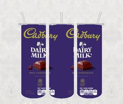 Cadbury Chocolate Tumbler Wrap PNG, Candy Tumbler Png, Tumbler Wrap, Skinny Tumbler 20oz Design Digital Download