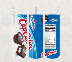 Hostess Cupcakes Tumbler Wrap PNG, Candy Tumbler Png, Tumbler Wrap, Skinny Tumbler 20oz Design Digital Download