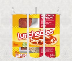 Pizza Lunchable Tumbler Wrap PNG, Candy Tumbler Png, Tumbler Wrap, Skinny Tumbler 20oz Design Digital Download