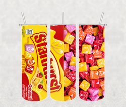 Starburst Tumbler Wrap PNG, Candy Tumbler Png, Tumbler Wrap, Skinny Tumbler 20oz Design Digital Download
